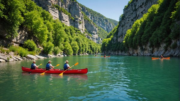 Explorez les plus belles descentes en canoë des gorges de l'ardèche